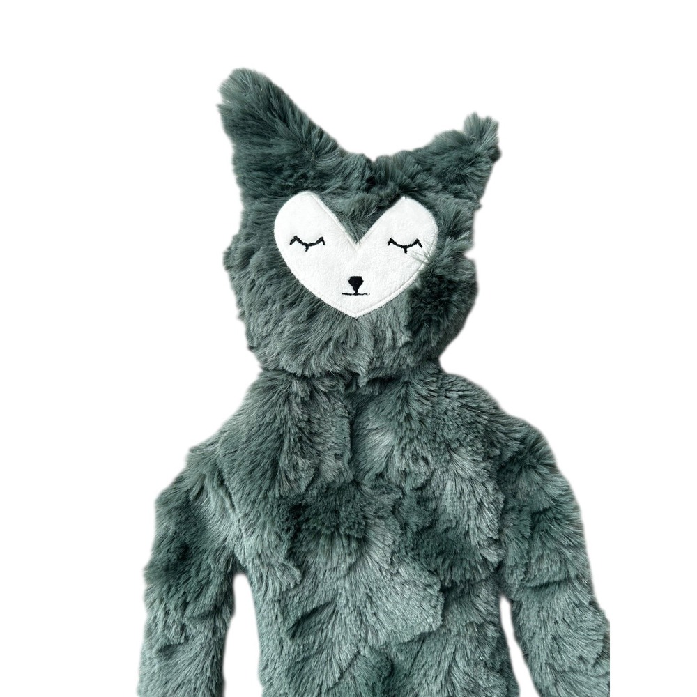 Slumberkins Emerald Fox Snuggler Plush Animal Lovey 20" Green - Picture 4 of 4